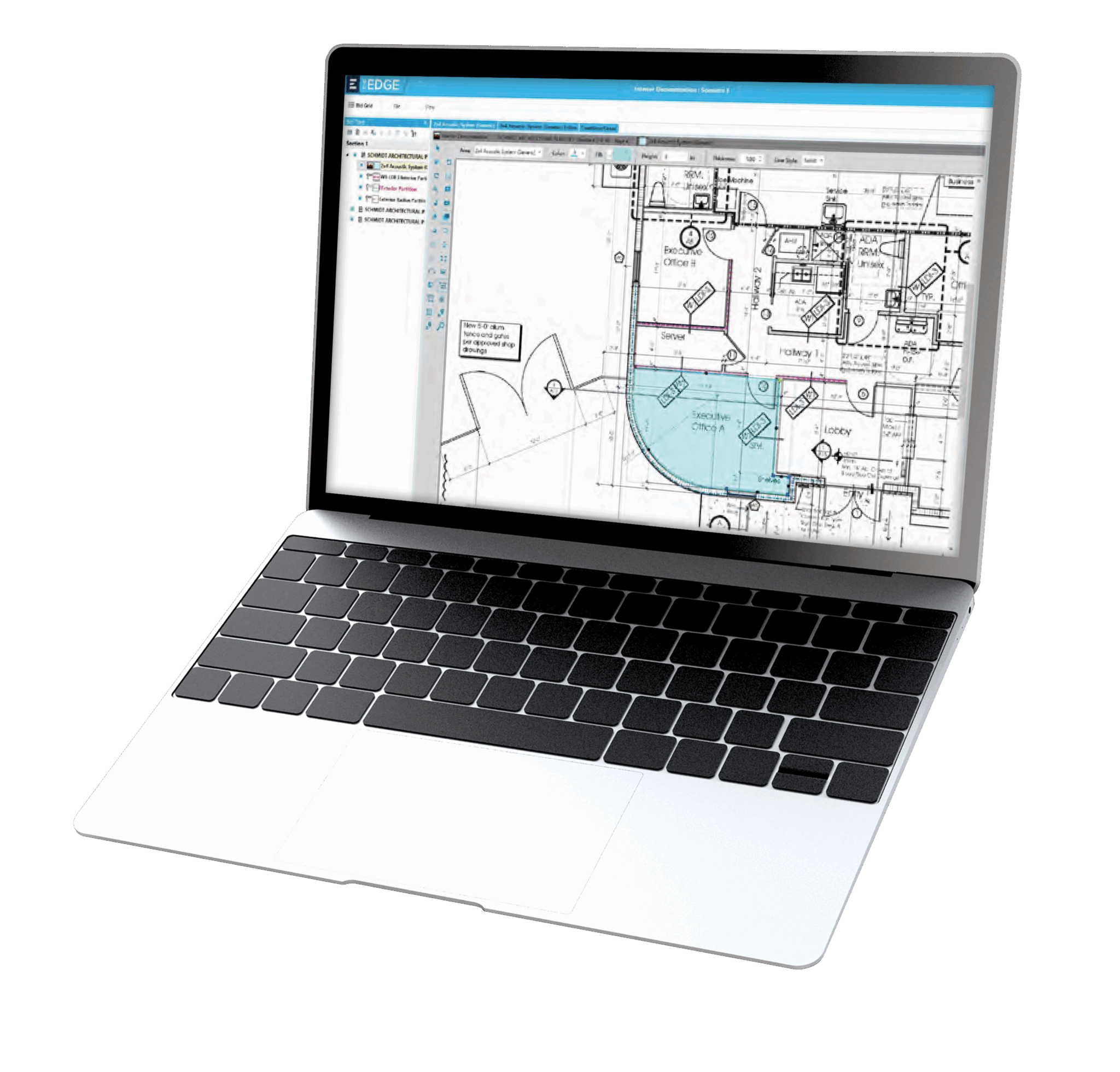 a construction takeoff on a computer screen